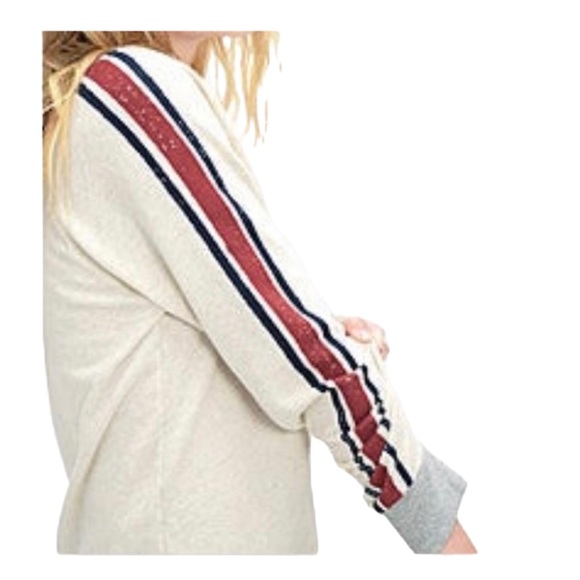 Splendid Cotton Rugby Stripe Sweatshirt - Picture 2 of 8